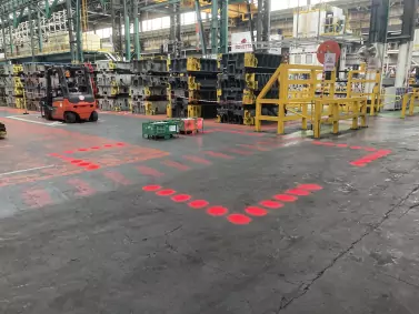 Projection laser industrielle