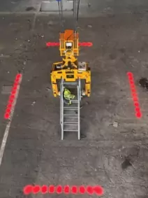 Marquage au sol industriel lumineux