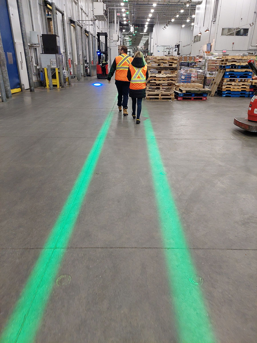 Projection d'allée piétons pleine (Laserglow)