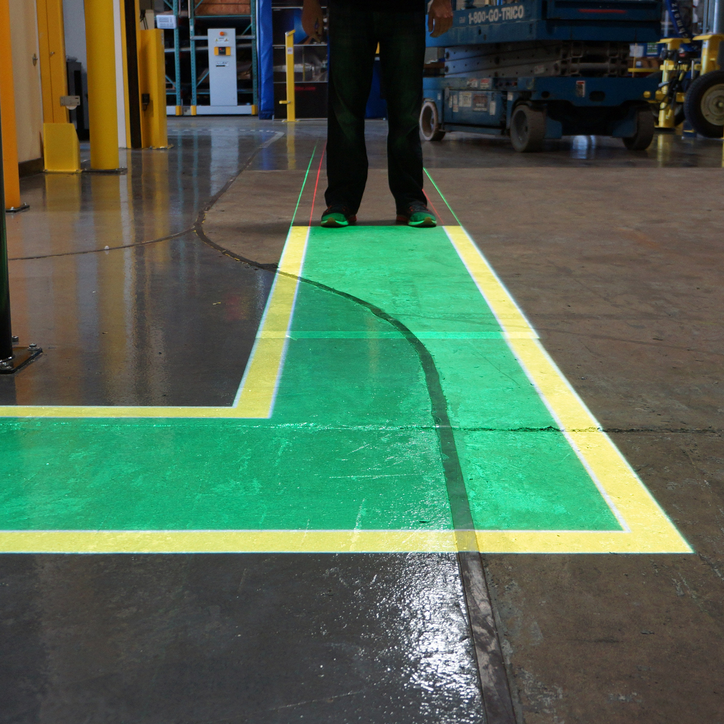 Installation de projecteur d'allée piétons virtuel (Laserglow) image 4