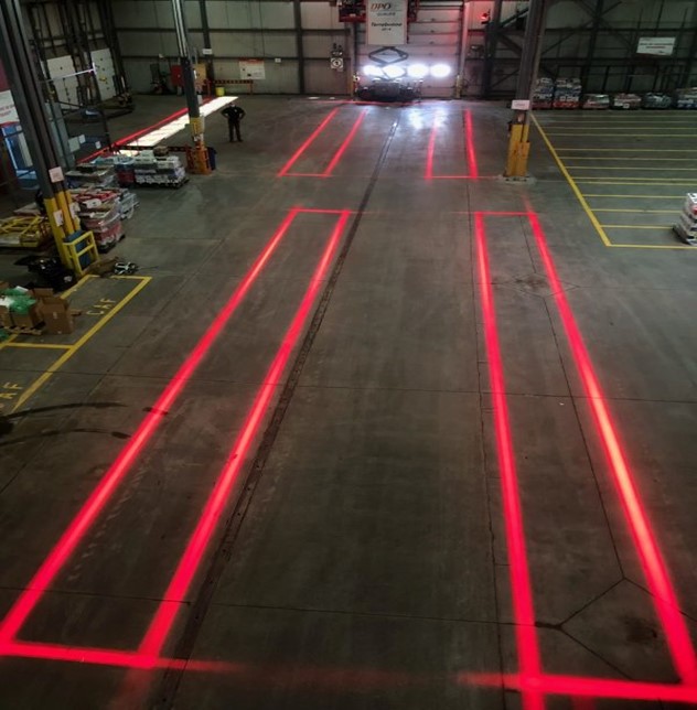 Installation de projecteur de ligne laser virtuelle image 5