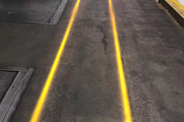 Installation de projecteur de ligne laser virtuelle image 4